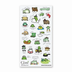 Stickii What Are Frogs? (#2) Sticker Sheet versatile budget