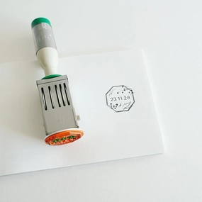 Yohaku Date Stamp - Octagonal resin