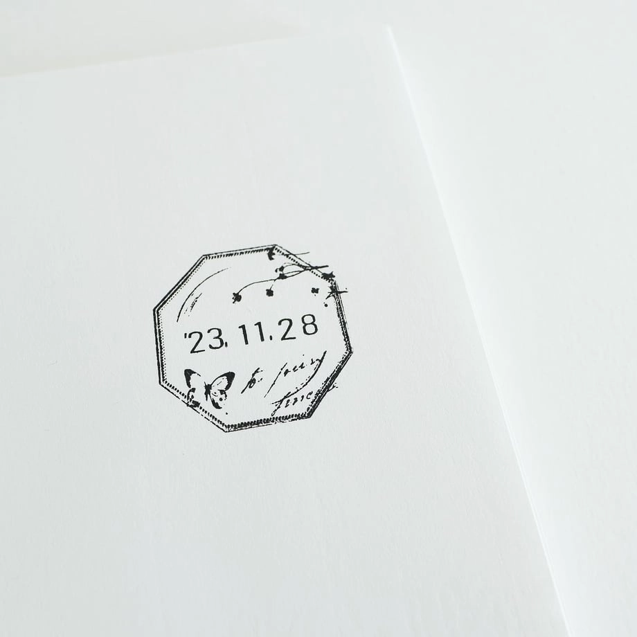 Yohaku Date Stamp - Octagonal everyday trusted