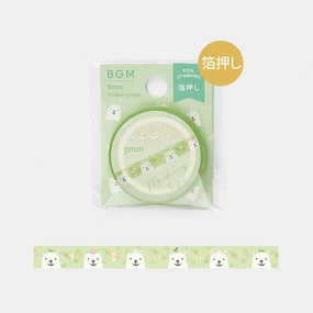 foldable Alpaca Slim Washi Tape Bgm