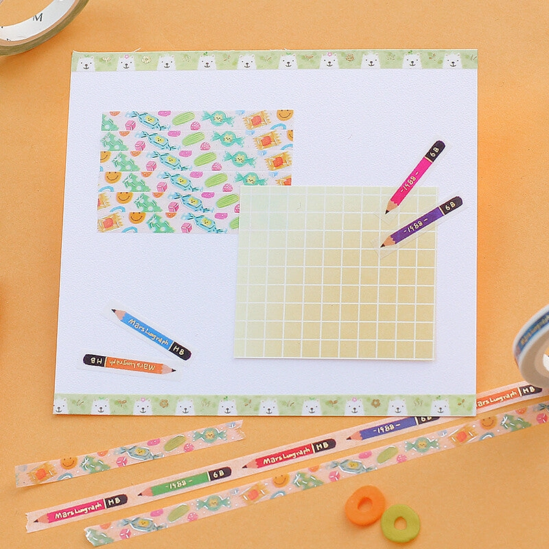 top slim Alpaca Slim Washi Tape Bgm