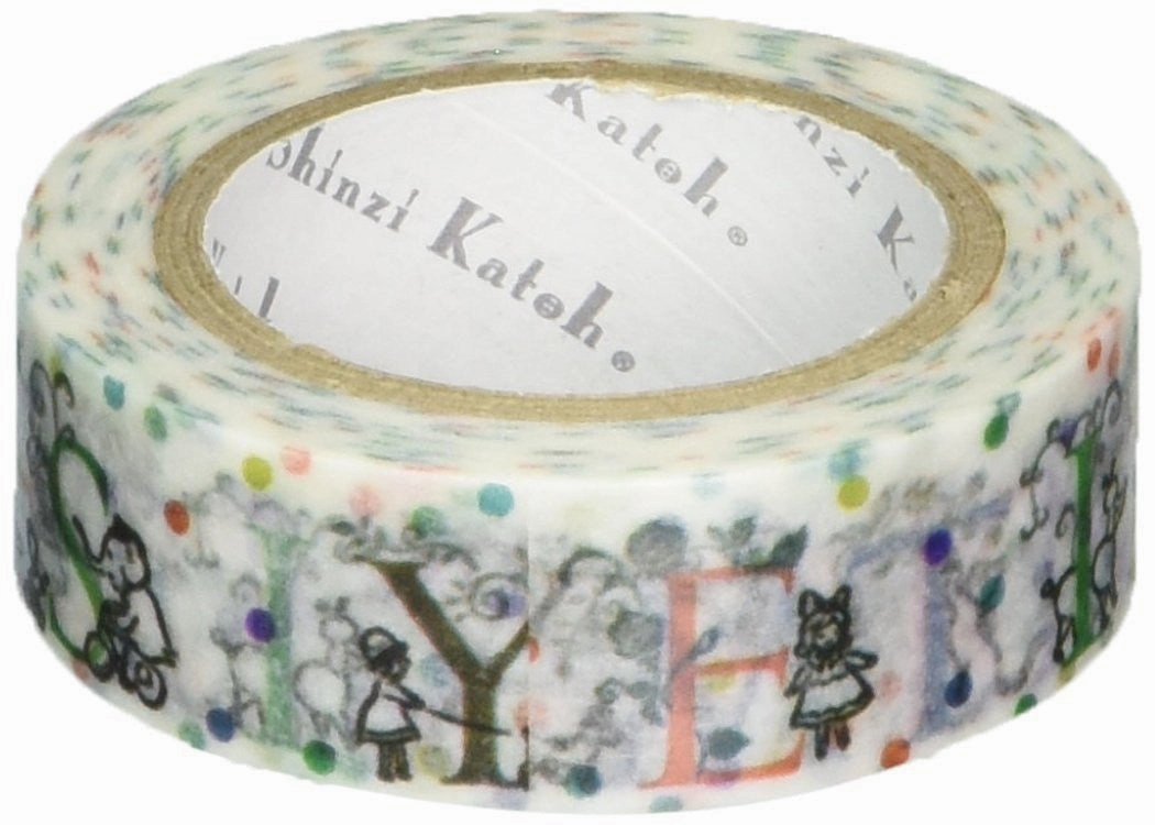 Alphabet Animal Washi Tape ? Shinzi Katoh Design Japanese Washi Tape exclusive