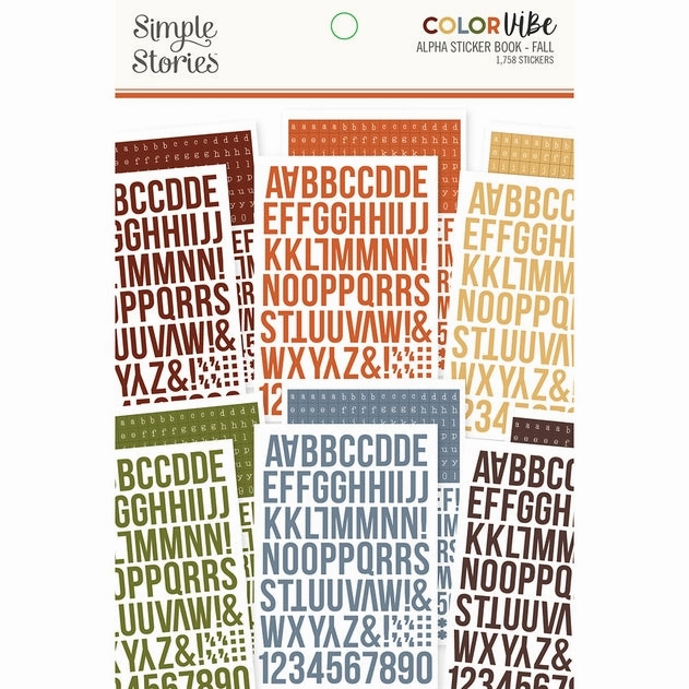 colorful Alphabet Sticker Book - Fall Color Vibe