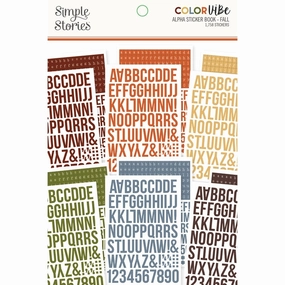 colorful Alphabet Sticker Book - Fall Color Vibe