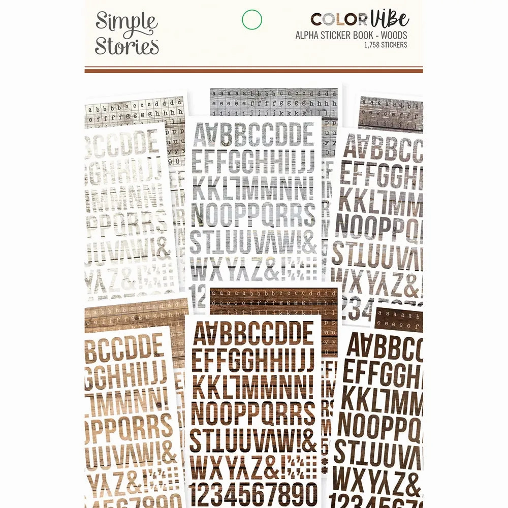 adjustable bestselling Alphabet Sticker Book - Woods