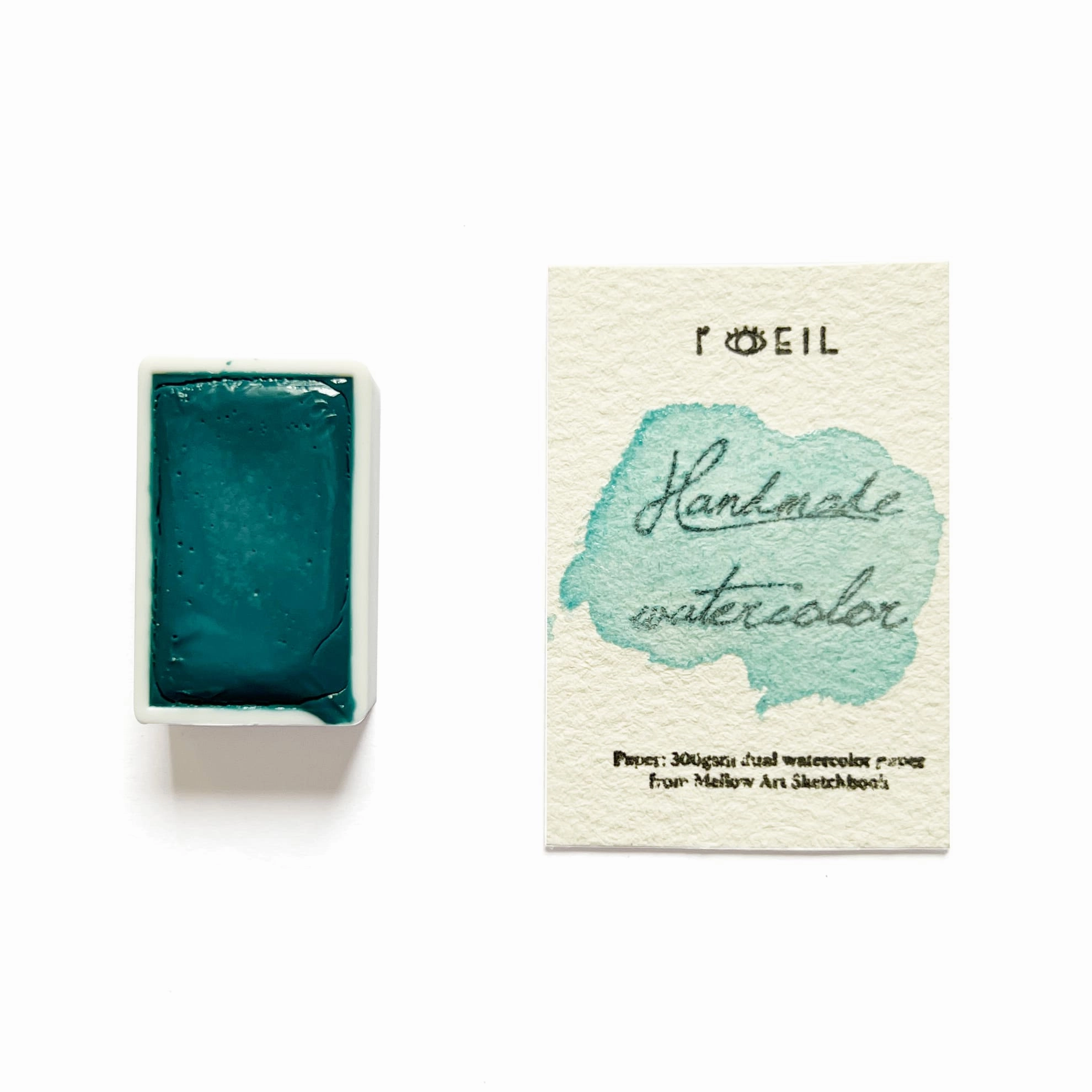 multipack refillable Amazonite (Mineral) - Artist Grade Handmade Honey Based Watercolor Paint Full Pan 3.2Ml