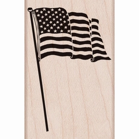 special everyday American Flag Rubber Stamp