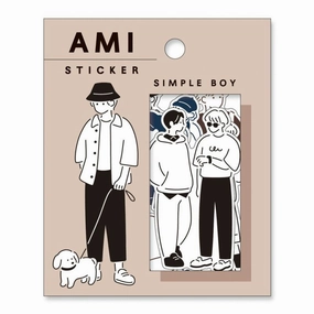 Ami Flake Sticker - Simple Boy tall reliable