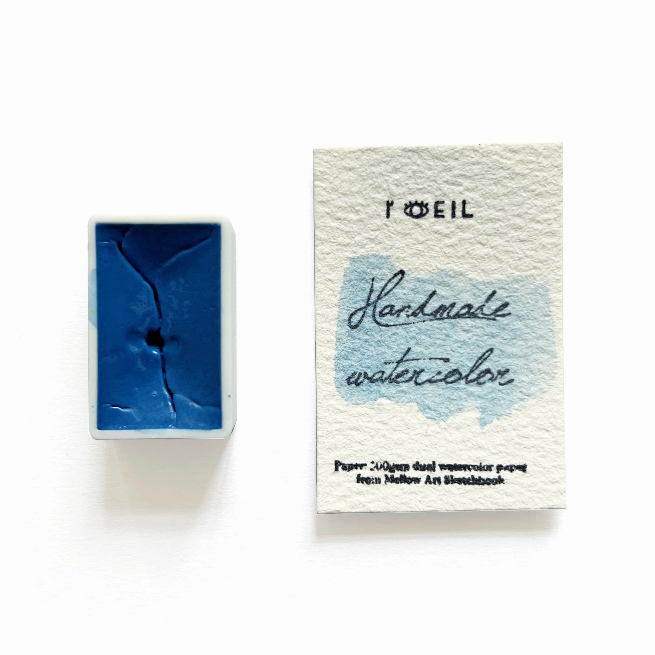 modern Angelite (Mineral) - Artist Grade Handmade Honey Based Watercolor Paint Full Pan 3.2Ml