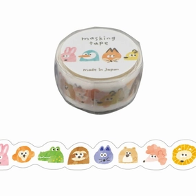 Animals Die Cut Washi Tape bright