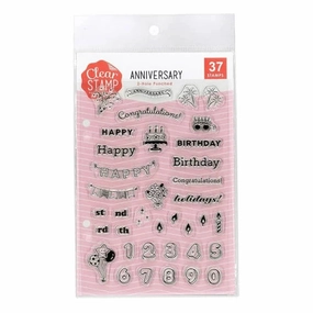 refillable Anniversary Clear Stamp