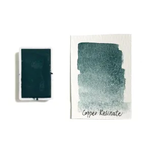 square Copper Resinate Pg20 - Artist Grade Handmade Honey Based Watercolor Paint Full Pan 3.2Ml