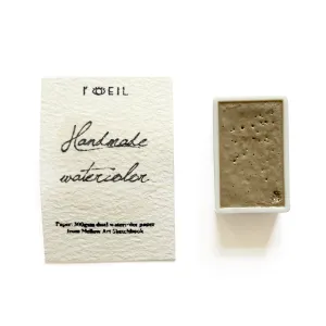 Eggshell White - Artist Grade Handmade Honey Based Watercolor Paint Full Pan 3.2Ml seasonal metal
