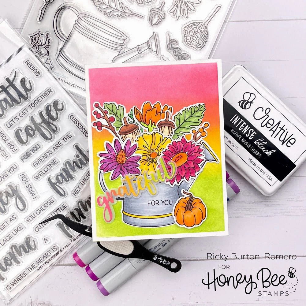 Bitty Buzzwords: Fall - 6X6 Stamp Set new