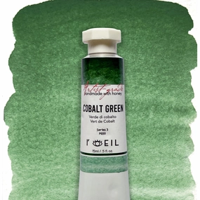 Cobalt Green Pg50 - Artist Grade Handmade Honey Based Watercolor Tube 15Ml kit metal