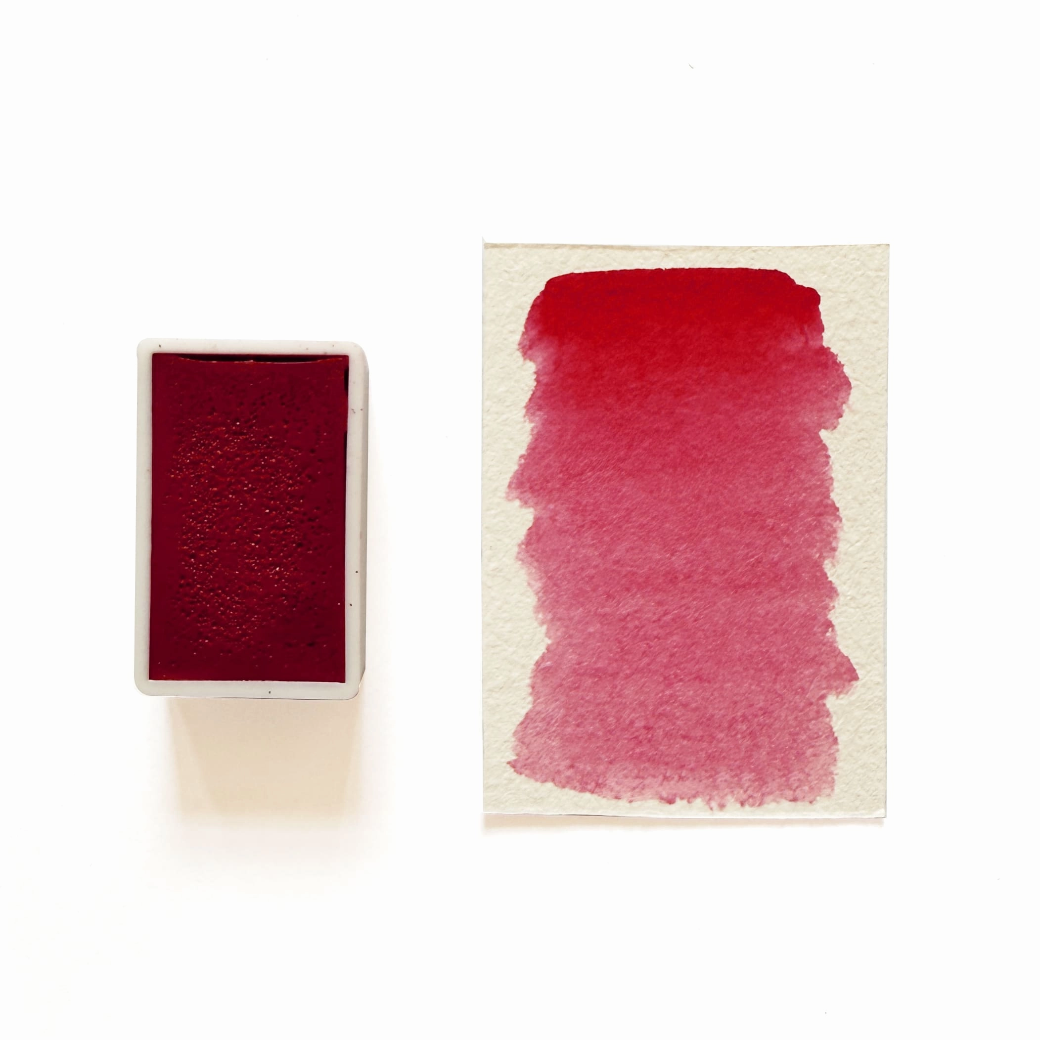 Pigment Red 48:2 - Artist Grade Handmade Honey Based Watercolor Paint Full Pan 3.2Ml warm