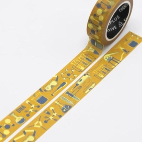 Retro Chemistry Lab Washi Tape premium flat