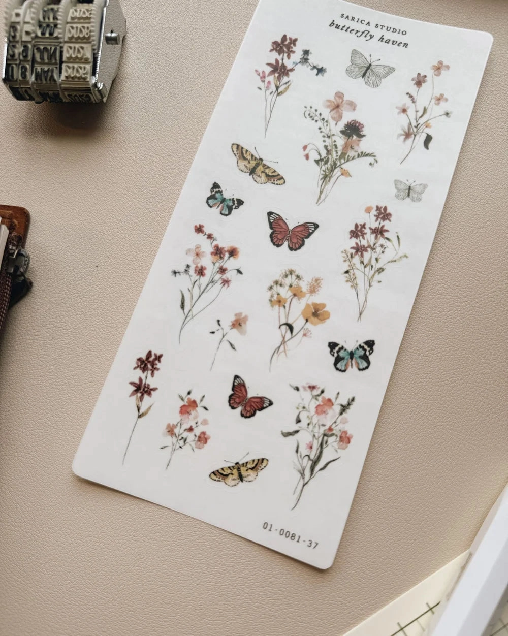 wide popular Sarica Studio Butterfly Haven Stickers