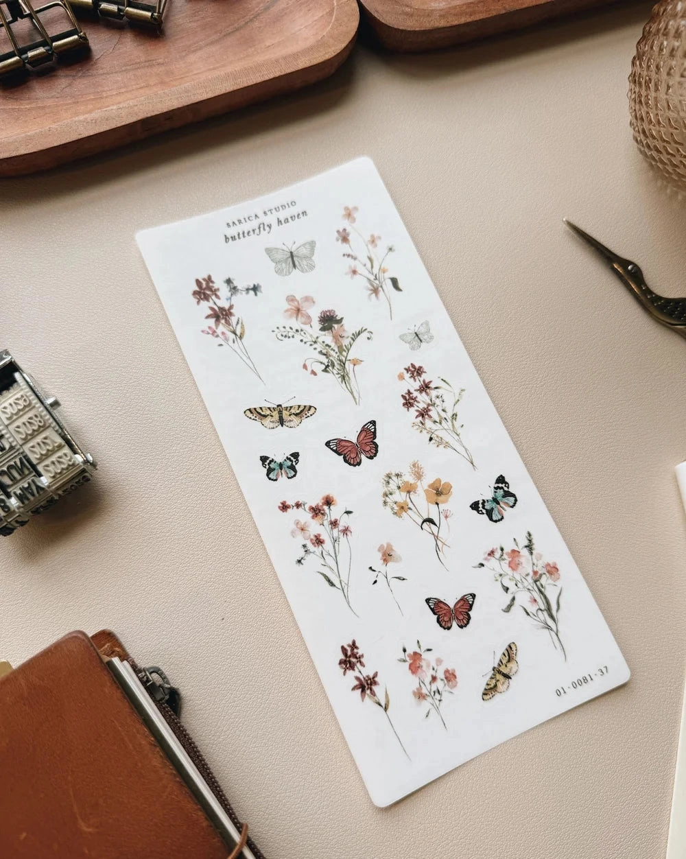 maxi multipurpose Sarica Studio Butterfly Haven Stickers