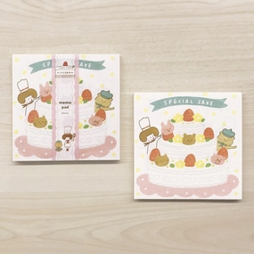 Strawberry Cake Shop Mizutama Memo Pad sturdy valuable