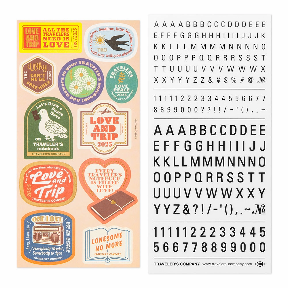 Traveler'S Notebook 2025 Sticker Collection budget durable