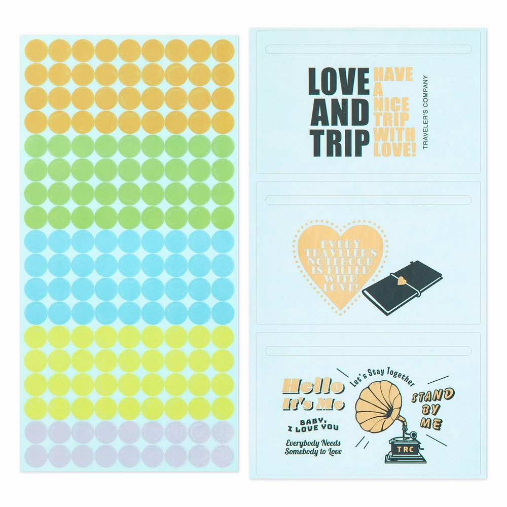 Traveler'S Notebook 2025 Sticker Collection round professional