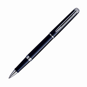 Waterman Hemisphere Black Lacquer & Chrome Rollerball Pen reliable giant