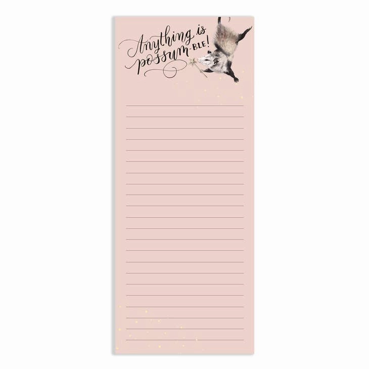Anything Is Possum-Ble Notepad gift