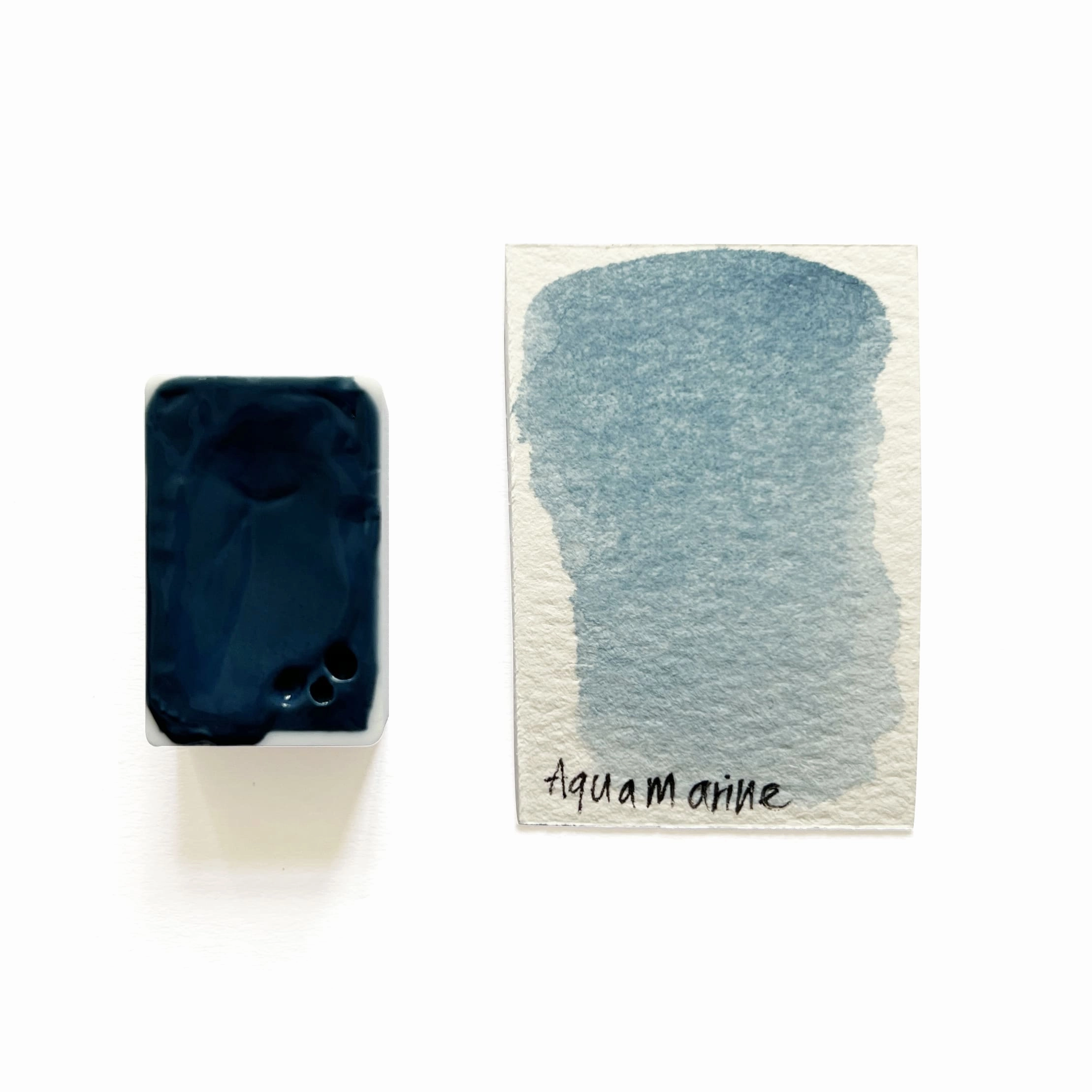 Aquamarine (Mineral) - Artist Grade Handmade Honey Based Watercolor Paint Full Pan 3.2Ml bundle