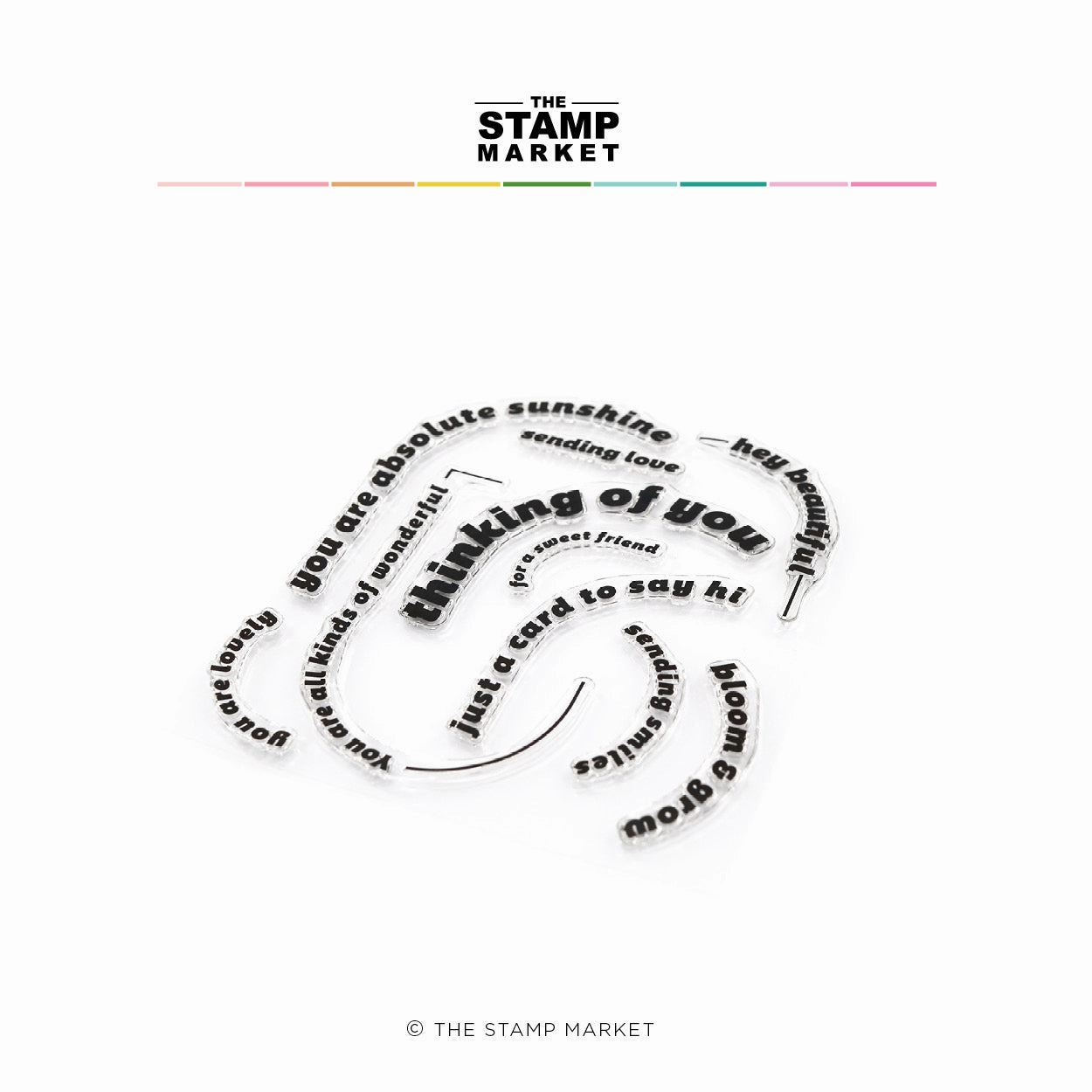 elegant Arched Greetings 2 Stamp