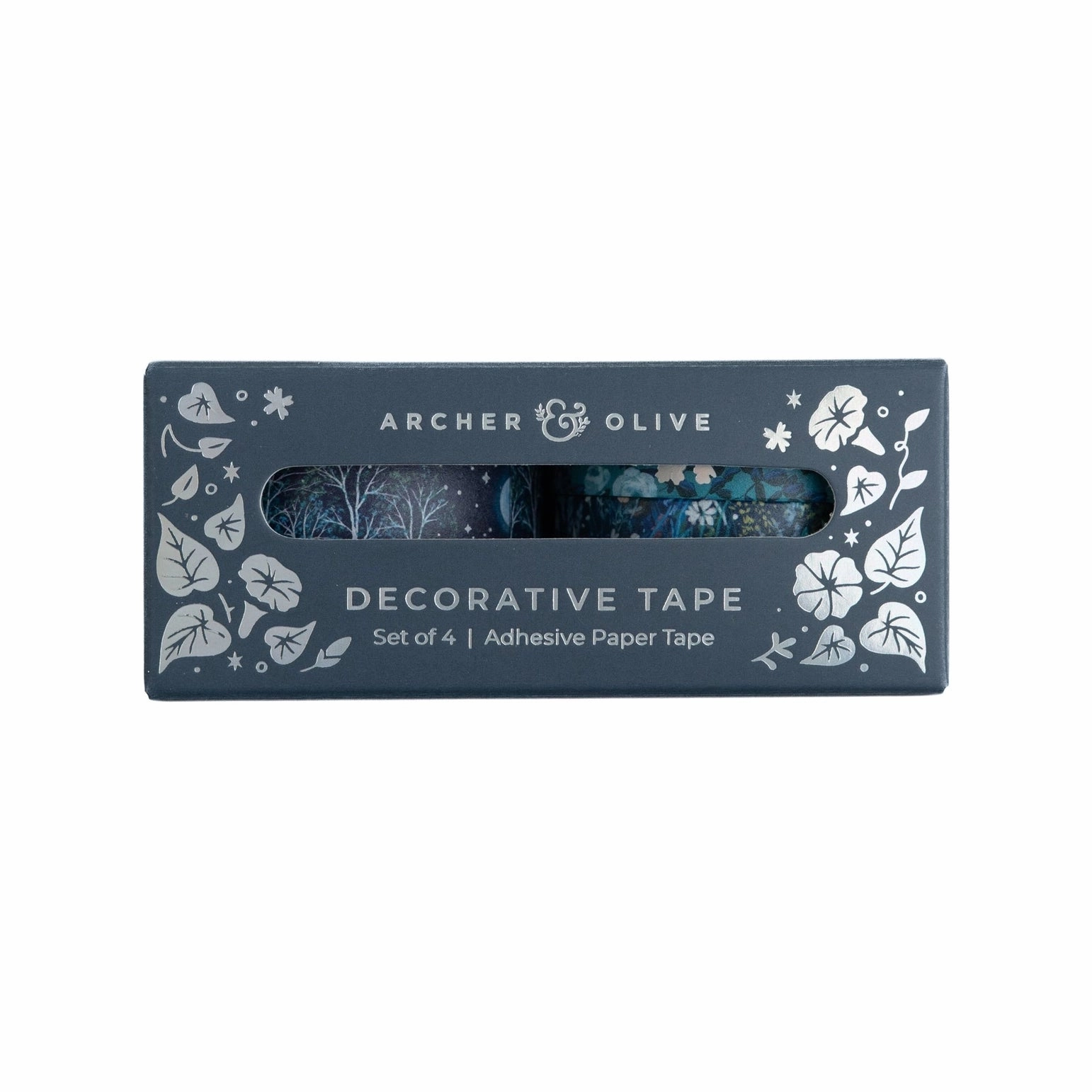 magnetic earthy Archer And Olive Moonlit Garden Washi Tape Set