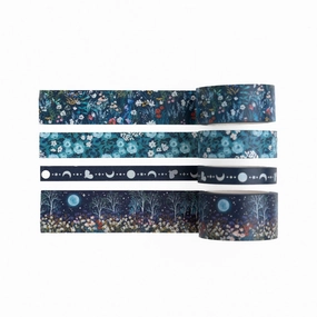 washable Archer And Olive Moonlit Garden Washi Tape Set
