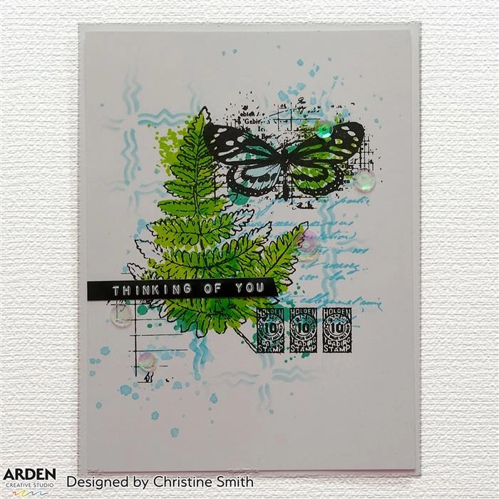 Arden Creative Studio Maker Series Ledger Wings 01 4 In X 6 In Clear Stamp Set sturdy muted