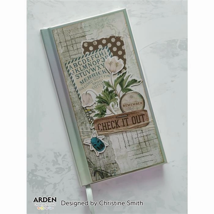 Arden Creative Studio Maker Series Ledger Wings 01 4 In X 6 In Clear Stamp Set finest waterproof
