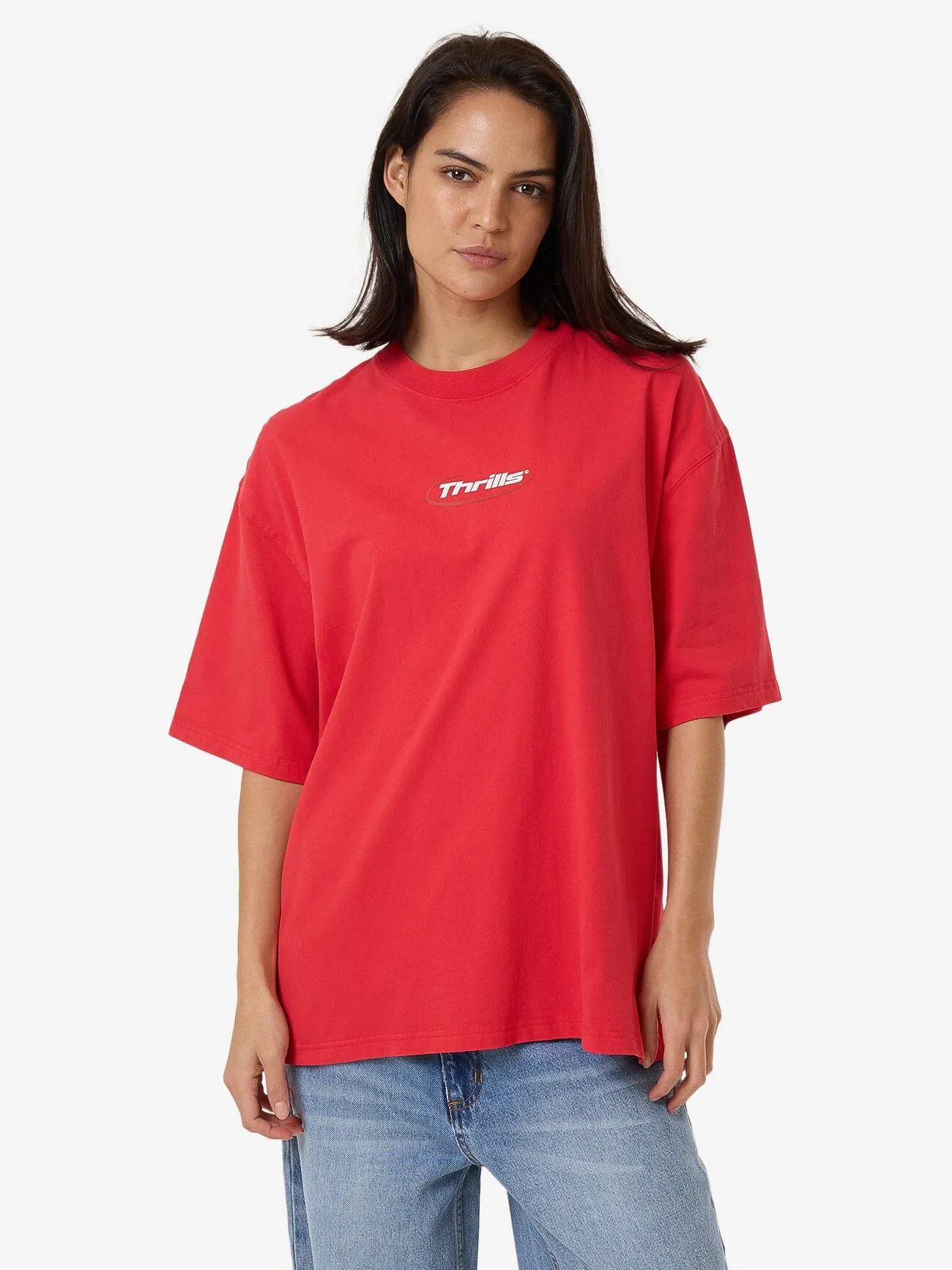 Arena Oversized T-Shirt - Flammenrot