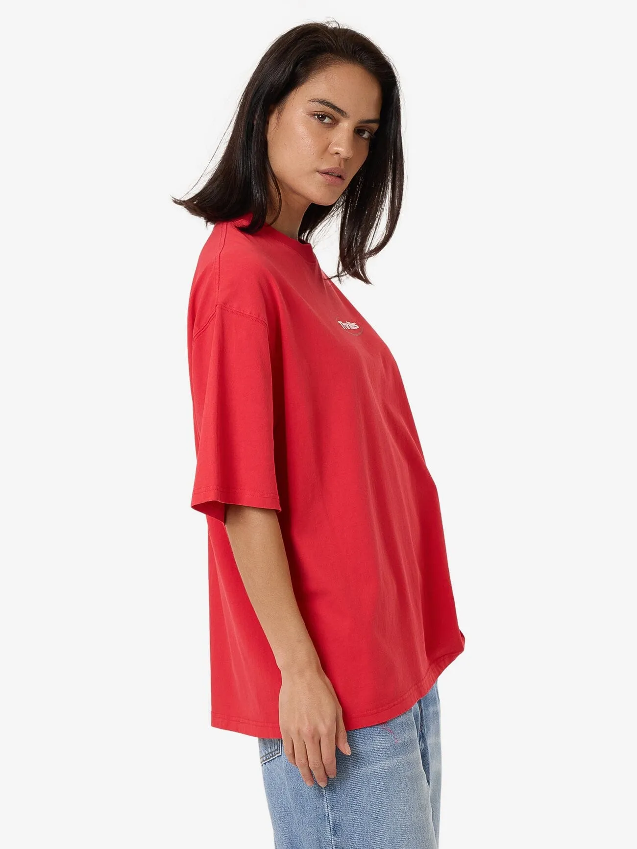Arena Oversized T-Shirt - Flammenrot