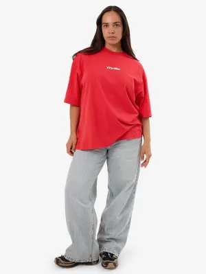 Arena Oversized T-Shirt - Flammenrot