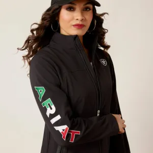 Ariat Damen Classic Team Softshell Mexiko Jacke, Schwarz