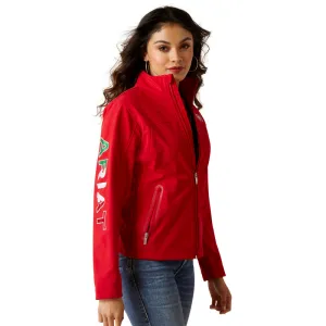 Ariat Damen Classic Team Softshell MEXICO wasserabweisende Jacke, Rot