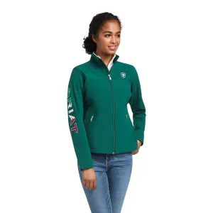 Ariat Damen Classic Team Softshell MEXICO wasserabweisende Jacke, Grün