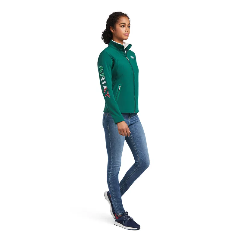 Ariat Damen Classic Team Softshell MEXICO wasserabweisende Jacke, Grün