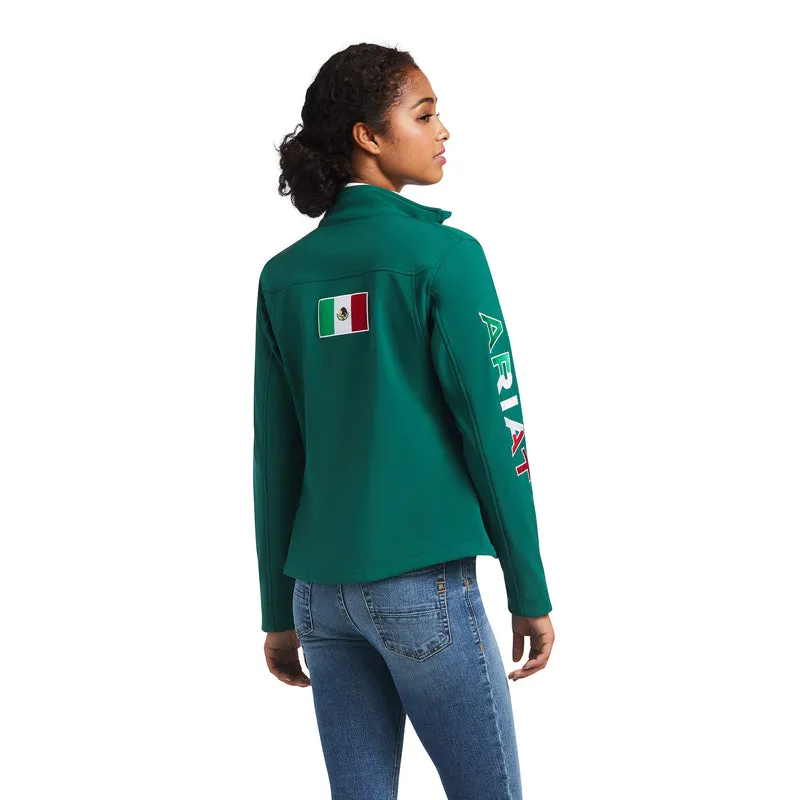 Ariat Damen Classic Team Softshell MEXICO wasserabweisende Jacke, Grün