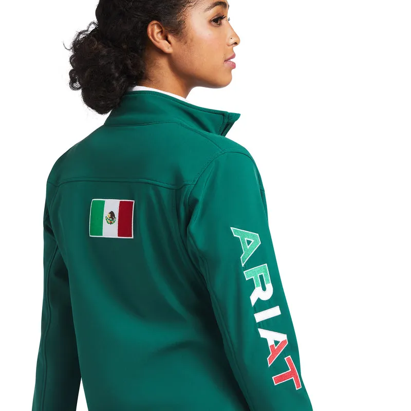 Ariat Damen Classic Team Softshell MEXICO wasserabweisende Jacke, Grün