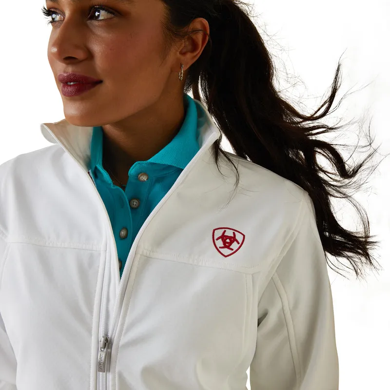 Ariat Damen Classic Team Softshell MEXICO wasserabweisende Jacke, Weiß