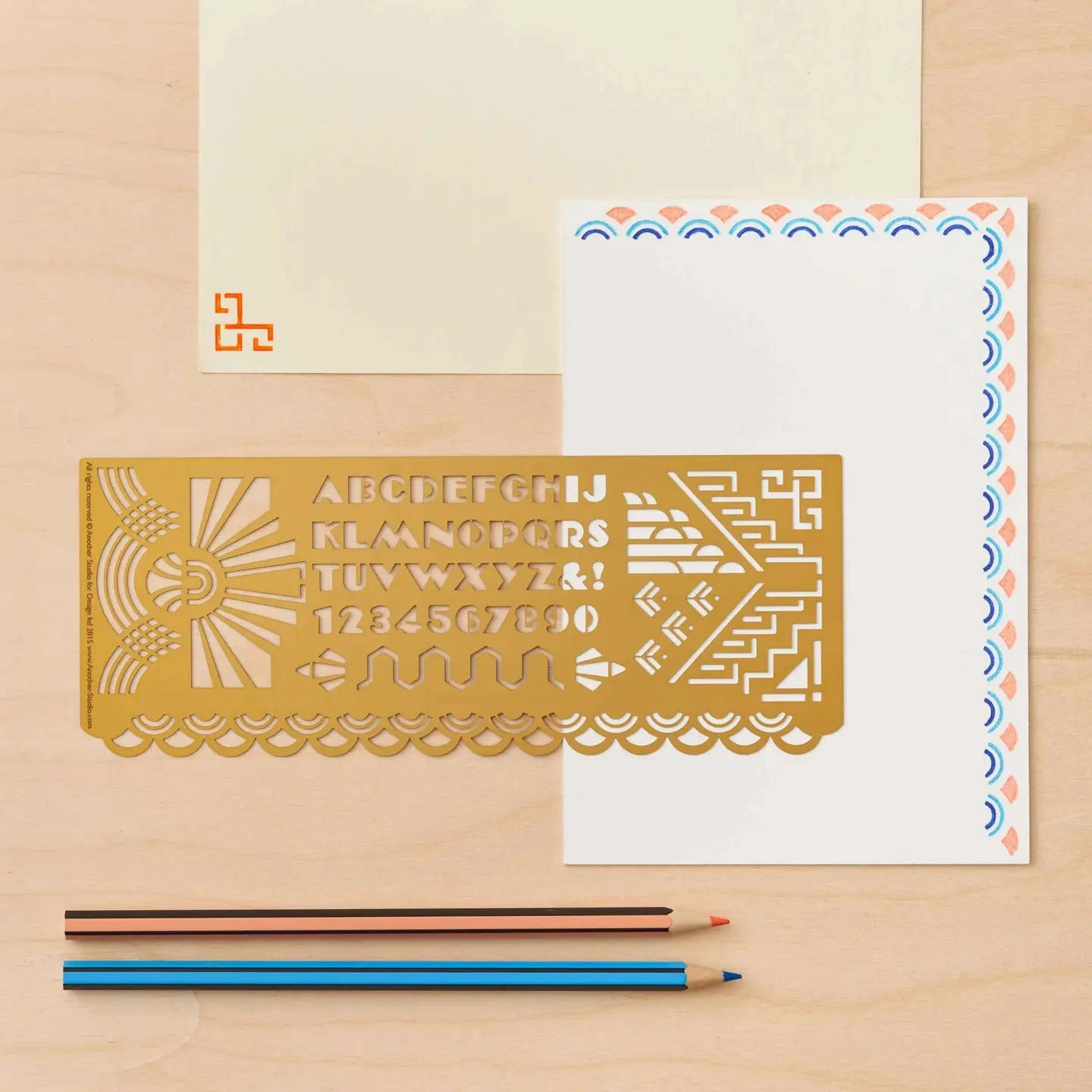 Art Deco Themed Design & Craft Drawing Stencil boxed popular