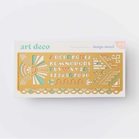 Art Deco Themed Design & Craft Drawing Stencil lasting multipack