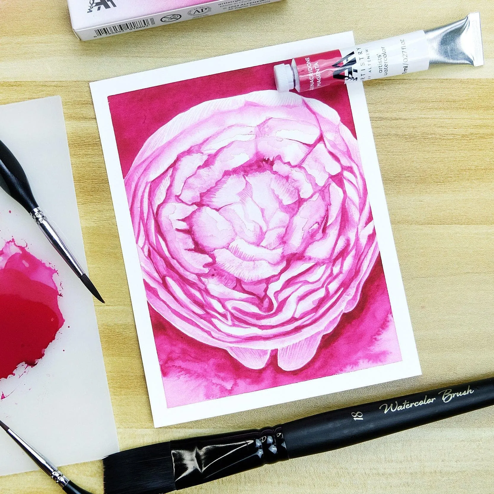 Artists' Watercolor Brushes - Round ergonomic sleek