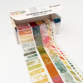 Assortment Spectrum Sherbet Washi Tape Set 6/Rolls robust