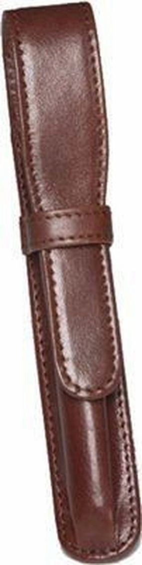 Aston Leather 1 Pen Holder Brown classic refined