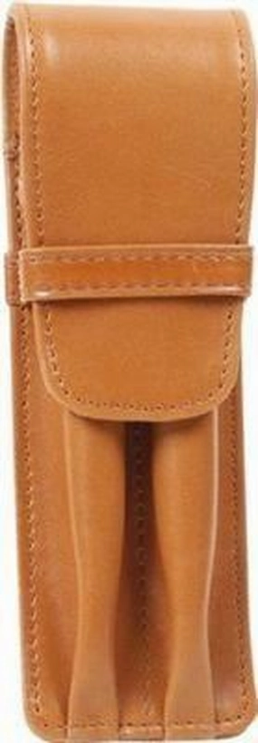popular Aston Leather 2 Pen Holder Tan